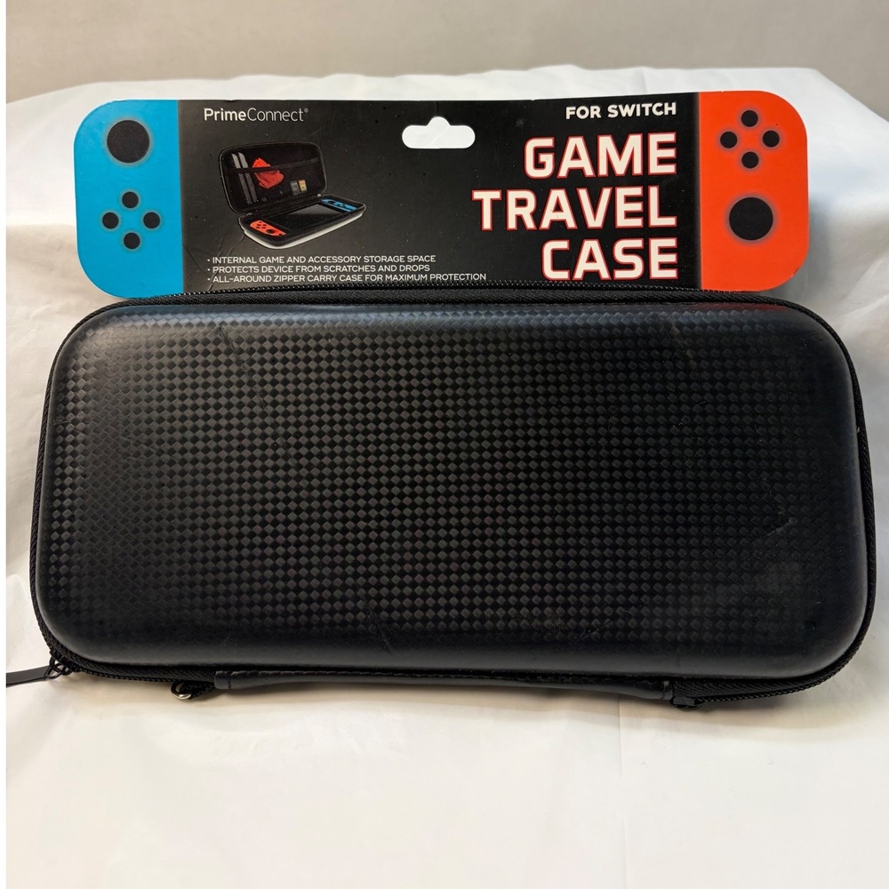 PrimeConnect Game Travel Case for Nintendo Switch Black PCPC-1000-BK Hardshell
